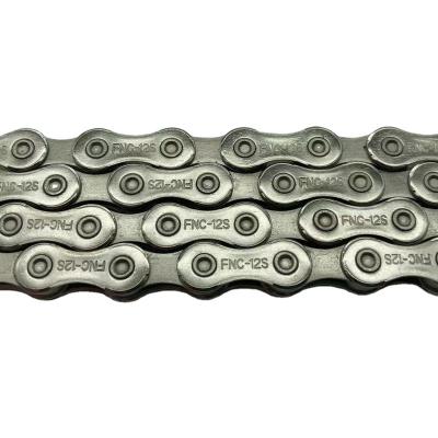 China Hot Sale 8s 9s 10s 11s 12s Stainless Steel Rustproof Silver Half Hollow Out Mountain Bike Bicycle Chain for sale