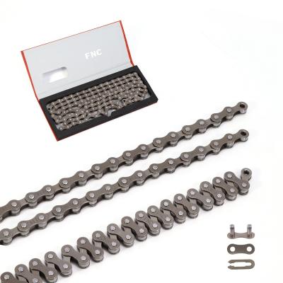 China FNC High Quality Single Speed ​​Stainless Steel Road Bike Mountain Bike Brown Anti-rust Non-Hollow Chain for sale