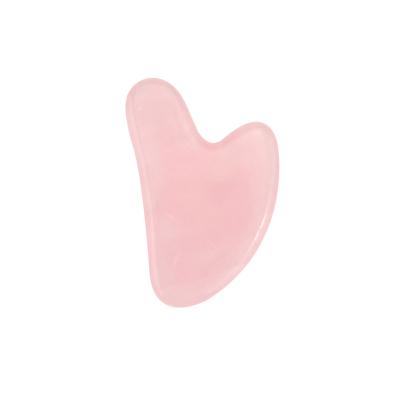 China Natural Rose Quartz Guasha Scraper Face Lift Health Care Products for sale