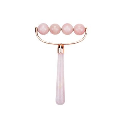 China Natural Rose Quartz Body Roller Face Lift Skin Care Tools Body Massager for sale