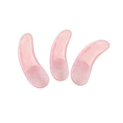 China Mini Beauty Tools Natural Rose Quartz Jade Stone Mini Ice Cream Spoon for sale