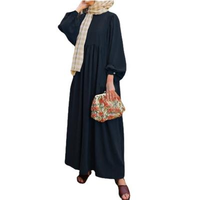 China Polyester Fashion Wholesale Muslim Women Abaya Long Sleeve Mermaid Dress Muslim Long Abaya for sale