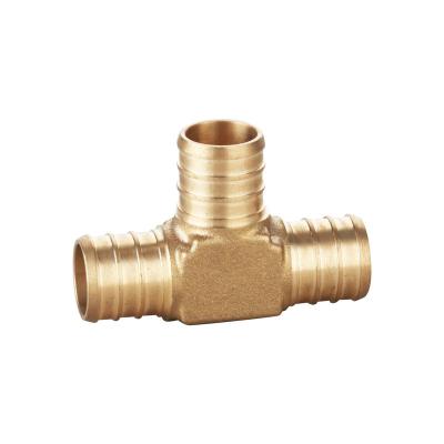 China For plumbing connection Made In China Three Way T Shaped Gas Connector Hose Brass Flare Fitting For Plumbing Connection for sale