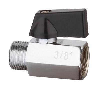 China General hot mini ball valve M/F thread with chrome polished for sale