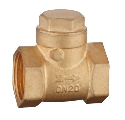 China General brass check valve horizontal swing check valve 1/2''-2'' for sale