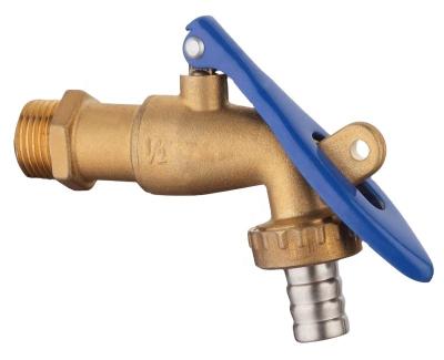 China General China Manufacturer Plumbing Solder High Pressure full flow collector Brass Bibcock tap OEM nickel plated With Oil, Gas, Water for sale