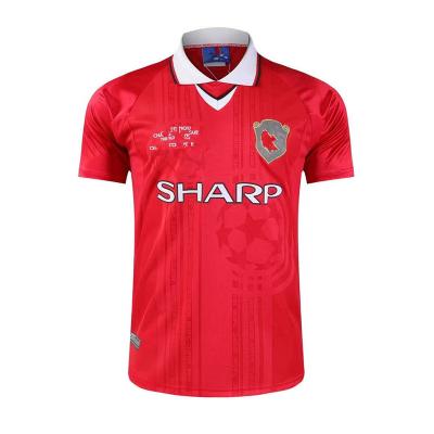 China Manchester Retro Football/Soccer Jersey Home Retro Soccer Jersey Practice Football Shirts Comfortable Classic Thailand Wholesale for sale