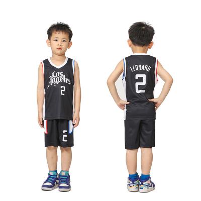 China High Quality Breathable Kids Basketball Suit Comfortable And Quick-drying Short Sleeve Sports And Shorts Suit for sale