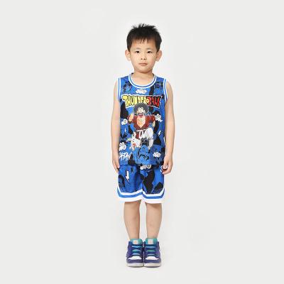 China Breathable Custom Kids Basketball Uniforms Team Jersey And Shorts Breathable Training Suit for sale