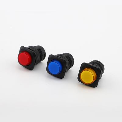 China Yellow Blue Red Premium Quality Waterproof And Dustproof Round Plastic Push Button Switch 12mm for sale