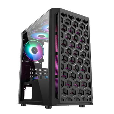 China With Fan Most Popular High Quality Gaming Desktop PC Computer Gaming Case MicroATX Computer Case for sale