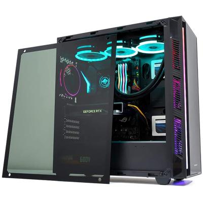 China With Fan ATX Gaming Case Computer Gaming PC Case ARGB LED Cabinet Computer Chassis Cases For Gamer for sale