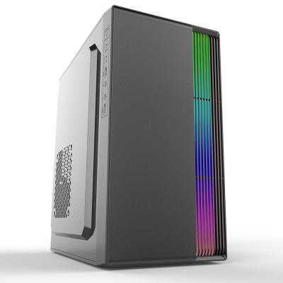 China With Fan Premium New Glass Cabinet PC M-ATX Gaming Tower Desktop Computer Case for sale