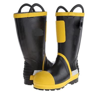 China Waterproof Firefighter Thickened Waterproof Wear Resistant Rain Boots For Working Boots for sale