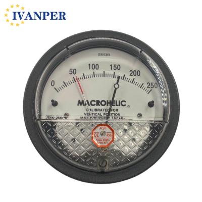 China Hot Product 2020 Double Indicator Micro Pressure Difference Gauge 13cm*13cm*5cm for sale