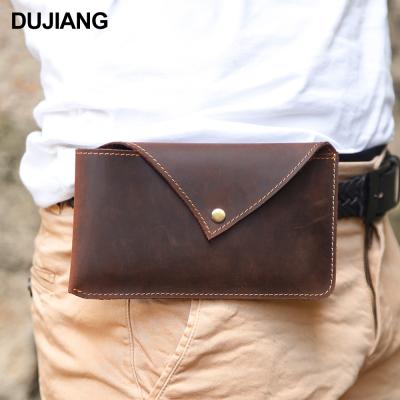 China 2021 Vintage Hot Sale Min Bum Bag Genuine Leather Cell Phone Bags Waist Bag Fanny Pack For Men for sale