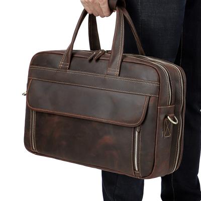 China Top Grain Leather Briefcase Mens Daily Use Leather Briefcase Bags Leather Briefcases For Lawyers for sale