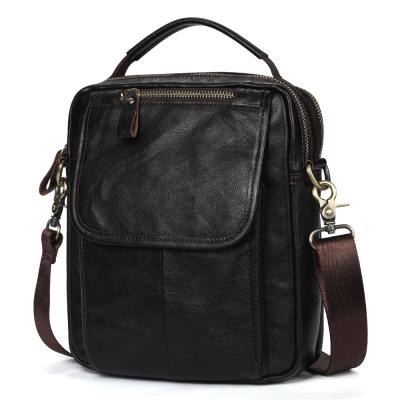 China DUJIANG Fashion Style Retro Men Messenger Bag Business Man Latest Mini Crossbody Bag Genuine Leather Bag for sale