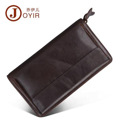 China High Capacity Wallet Mens Money Holder Card Holder Genuine Leather Online Shopping Clutch Bag Purse For Men for sale