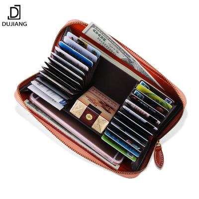 China High Quality RFID Wallets Leather Wallet Business Card Holder Handmade Wallet Leather For Woman for sale