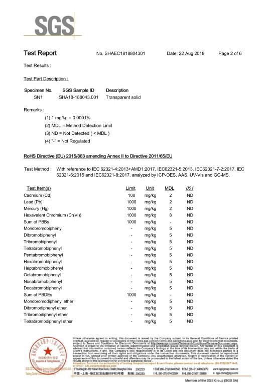 RoHS - Hangzhou Freqcontrol Electronic Technology Ltd.