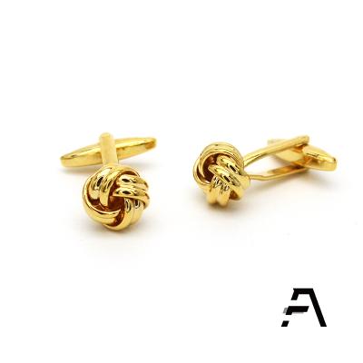 China Wholesale Price Dongguan Gold Fancy Tuxedo Knot Cufflinks for sale