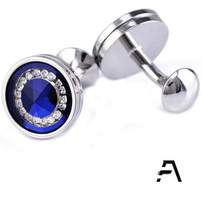 China Luxury Glass Crystal Cufflinks Loungewear For Men for sale