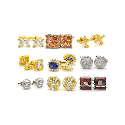 China Factory Wholesale High Quality Crystal Rhinestones Party Cufflinks for sale