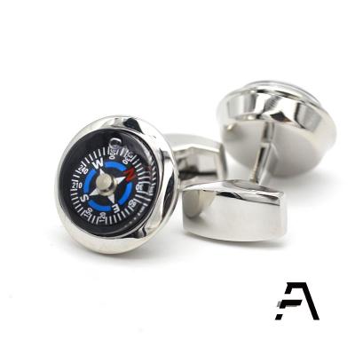 China Casual Wear Compass Modern Whale Cufflinks Shirt Back Cufflinks for sale