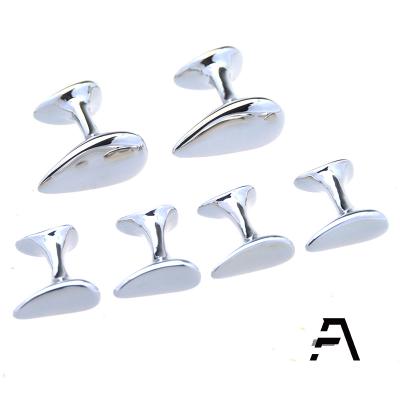 China Formal Casual Wear Amazon Water Drop Tuxedo Cufflinks Set Studs for sale