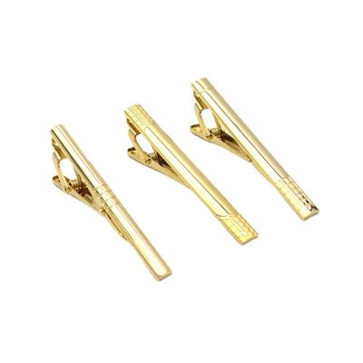 China Accessory Custom Gold Link Clips Brass Bar Set With Gift Box For Men for sale