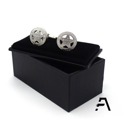 China Jewelry package best selling bulk leather plastic cufflink box jinjie for sale