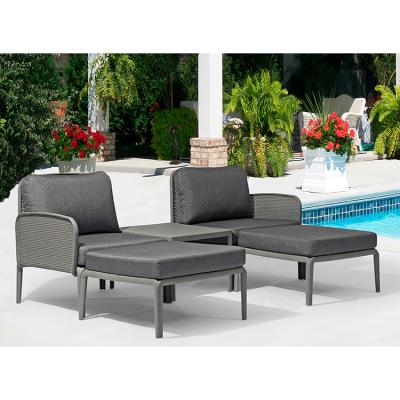 China Modern Uland 5 PCs Garden Set PP Frame Patio Modern Sofa Set For Small Balcony for sale