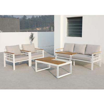 China Uland Modern Modern Garden Furniture Aluminum Outdoor Aluminum Combination Sofa Set for sale