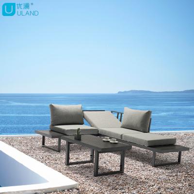 China Modern Modern Outdoor Furniture In Garden Set Outdoor Living Room New Type Sofa Chair And Coffee Table for sale