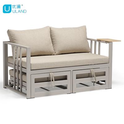 China Modern Custom OEM Aluminum Sofa Leisure Outdoor Sofa Furniture Set Aluminum Garden Sofas for sale