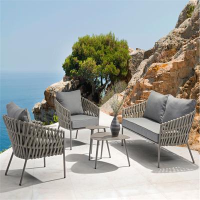 China Uland Modern Design Patio Garden Modern Sofa Set Furniture Rope Dining Outdoor Sofa for sale