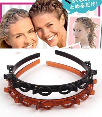 China DIY Comfortable Soft Hair Braider Tool Headband Multilayer Hair Braiding Accessories For Girls Lady for sale