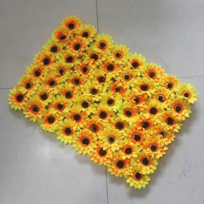 China Artificial Flower Xinghe Sunflower Wall Wedding Garden Silk Flower Decoration for sale