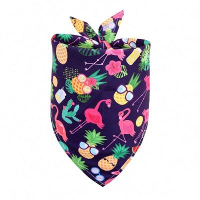 China Viable Wholesale Luxury Cotton Print Custom Dog Bandana for sale