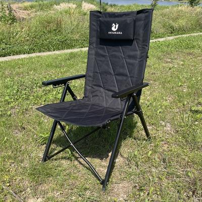 China Portable Foldable Camping Picnic Chair Alu.Folding Wood Hand Adjustable Chair Indoor Outdoor Party Railing Armrest Winter and Holiday Wood Colony for sale