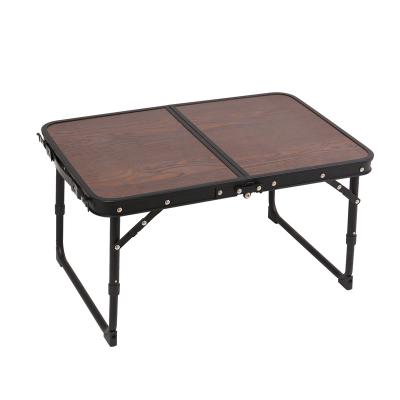 China Traditional MDF Top Camping Drinking Table, 2-Folding Camping Table, Outdoor BBQ 2-Position Dinner Table for sale