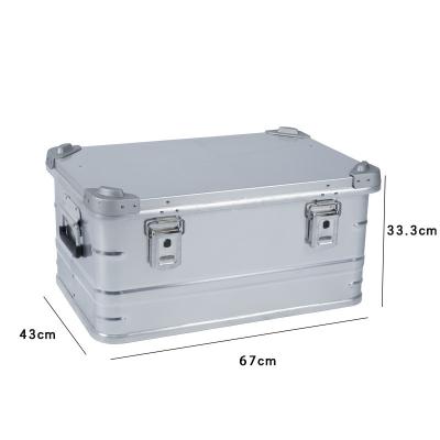 China Stock Contain Stackable Aluminum storage contain case large volume for outdoor camping,Aluminum Alloy Storage Bins Outdoor Storage Box, for sale