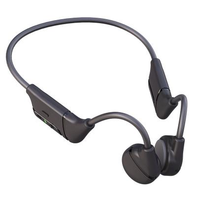 China 2021 Newest Osteoconductive V12 Bone Conduction Ear Headphone Open BT 5.0 Headband Headphones Earpiece Waterproof Radio For Sports for sale