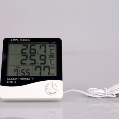 China Temperatures Recommended OEM Packaging Logo Little Gadget Digital Temperature Hygrometer Thermometer HTC-2 for sale