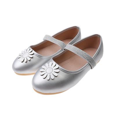 Китай 2021 Drop Big Girls Children's Shoes PU Round Head Cartoon Dress Party Casual Shoes New Daisy Flat Princess Shoes продается