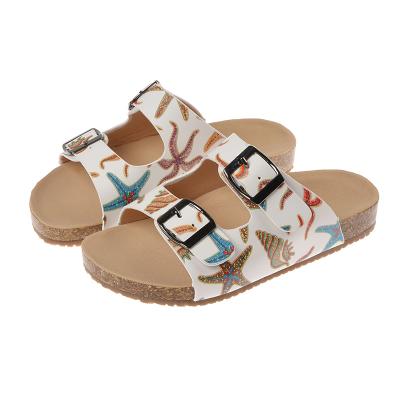 Cina High Quality Designer Sale Kids Flat Summer Hot Summer Open-Toed Sandals Beach Flat Shoes For Girls in vendita