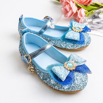 China Lovely Princess Design Anti-Slippery Hot Selling Bling Party Wedding Evening Children Kids Girl Shoes for sale