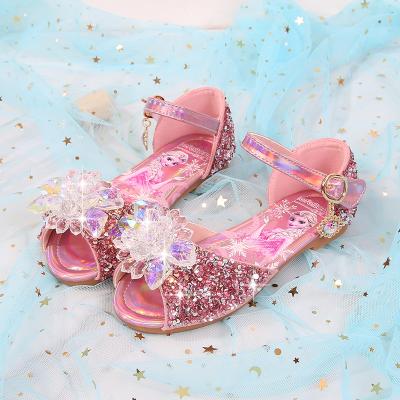 China Princess Girl Shoes Sequined Ninos sandalias diamond Anti-slippery mujeres de mujeres new flat kids shoes children sandals women for sale