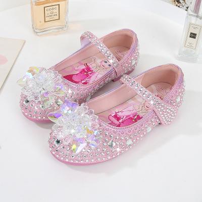 China New Design Anti-slippery Fancy Cute Zapatos Shining Para Ninos Girls Shoes Cheap Cute Party Princess Glitter Shoes Girl For Kids en venta